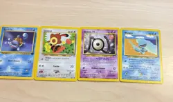 Old Used Pokemon Cards - 100% Vintage - 7 Cards Lot - Image 3