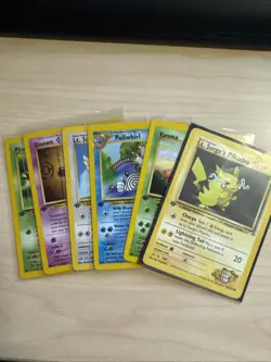 1st Edition - Old Pokemon Cards - 100% Vintage - 6 Cards Lot - Image 1