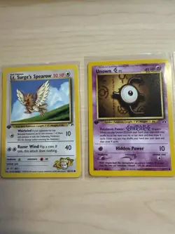 1st Edition - Old Pokemon Cards - 100% Vintage - 6 Cards Lot - Image 3