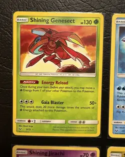 Pokemon TCG Sun & Moon Shining Legends Shining Card Lot NM/M Rayquaza Mew Arceus - Image 2