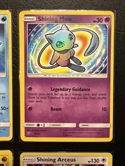 Pokemon TCG Sun & Moon Shining Legends Shining Card Lot NM/M Rayquaza Mew Arceus - Image 4