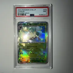 PSA 9 Leafeon Poke Ball 002/187 sv8a Terastal Festival Japanese Pokemon Card - Image 1