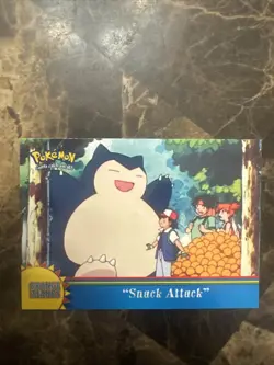 2000 "Snack Attack" Topps Pokemon TV Animation Series 3 #OR11 Card Snorlax - Image 1