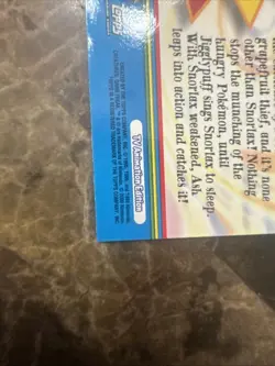 2000 "Snack Attack" Topps Pokemon TV Animation Series 3 #OR11 Card Snorlax - Image 5