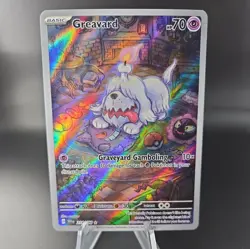 Pokemon TCG Greavard Scarlet & Violet Base Set Holo Card 214/198 Illustration - Image 1