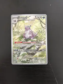 Pokemon TCG Nidoking Scarlet & Violet 151 Illustration Rare Card 174/165 Nm - Image 1