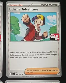 ETHAN'S ADVENTURE 165/182 (x4), STAMPED, PRIZE PACK SERIES 7, POKEMON CARD (NM) - Image 5