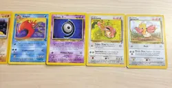 Old Used Pokemon Cards - 100% Vintage - 7 Cards Lot - Image 2