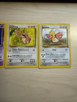 Old Used Pokemon Cards - 100% Vintage - 7 Cards Lot - Image 3