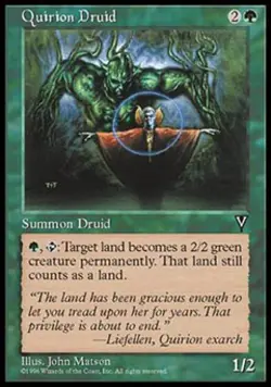 MTG English Quirion Druid NM Normal Visions - Image 1