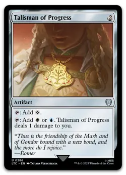 Talisman of Progress #286 (NM) Lord of the Rings LTC Magic MTG - Image 1