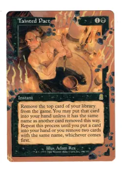 Tainted Pact Altered Art MTG cEDH Combo Old School Frame Competitive Commander - Image 1
