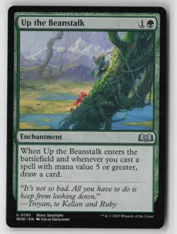 Up the Beanstalk 195 Uncommon Wilds of Eldraine Near Mint - Image 1