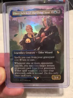 1x Emet-Selch of the Third Seat ~~ Borderless - Chocobo Track Foil NM-Mint, Engl - Image 1