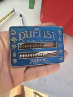 MTG The Duelist Abacus Rare Magic Life Counter Blue Enameled Metal -1995 🔥 - Image 1
