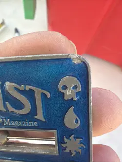 MTG The Duelist Abacus Rare Magic Life Counter Blue Enameled Metal -1995 🔥 - Image 2