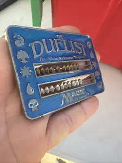 MTG The Duelist Abacus Rare Magic Life Counter Blue Enameled Metal -1995 🔥 - Image 5