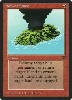 Active Volcano 1x MtG ENGLISH Legends LEG PLAYED - Image 1