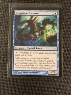 Magic the Gathering Lorwyn Deeptread Merrow - Image 1