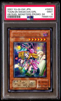 PSA 9 Mint Toon Dark Magician Girl G6-02 GB Duel Monsters Promo S6 2001 Japanese - Image 1