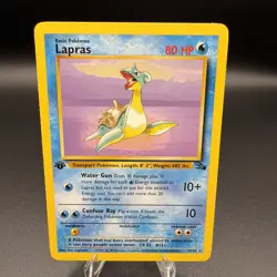 1999 Pokemon 1st Edition Lapras 25/62 Fossil Non-Holo Rare WOTC LP+/NM Great! - Image 1