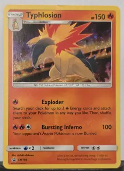 Typhlosion SM185 - SM Black Star Promo - Pokemon Card - NM - Image 1