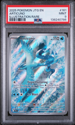 PSA 9 2025 POKEMON JTG EN JOURNEY TOGETHER 161 ARTICUNO - Image 1