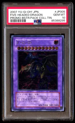 PSA 10 Gem Mint Five-Headed Dragon BPCT-JP005 Promo Collector Tin 2007 Japanese - Image 1