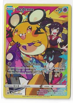 Dedenne TG07/TG30 Brilliant Stars Ultra Rare Full Art Holo Pokemon TCG Card NM - Image 1