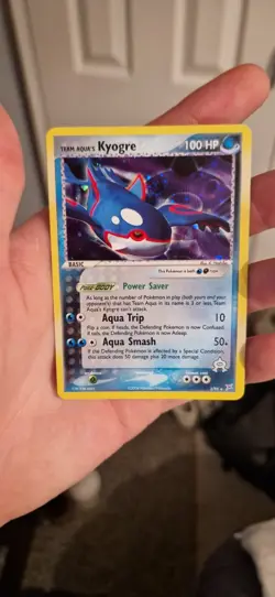 Team Aqua's Kyogre 3/95 Team Magma vs Team Aqua Holo Pokemon TCG - NM - Image 1