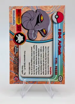 2000 Topps Chrome Pokemon: Arbok #24 - NM - Image 2