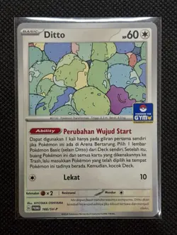 [NM] Ditto 166/SV-P Battle Prize | Pokemon Promo Gym Asia Exclusive Stamped ID - Image 1