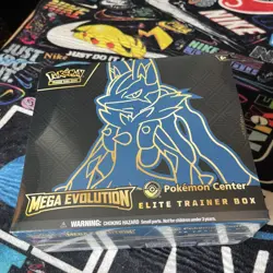 Mega Evolution Pokemon Center Elite Trainer Box ETB New & Sealed Lucario - Image 2