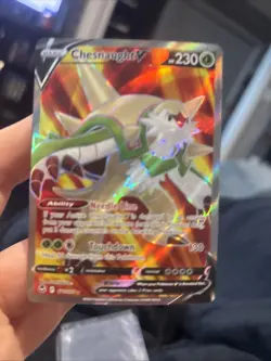 Chesnaught V (Full Art) - 171/195 Ultra Rare Silver Tempest NM Pokemon TCG - Image 1