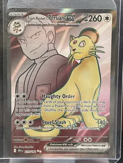 TEAM ROCKET'S PERSIAN EX #219 2025 POKEMON DRI EN DESTINED RIVALS NEAR MINT - Image 1