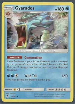 Gyarados 20/70, Pokemon TCG Dragon Majesty Holo Rare , NM - Image 1