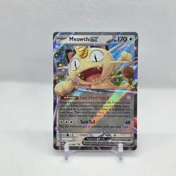 Pokemon Meowth EX 062/088 POR Rare Full Art Holo Basic HP170 Cat - Image 1