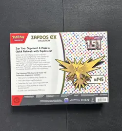 Pokemon TCG Scarlet & Violet 151 Zapdos EX Collection Box Sealed NEW - Image 2