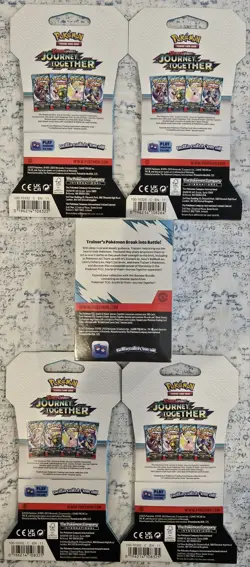 Pokemon Journey Together Booster Bundle & 4 Sleeved Packs (10 Packs Total) - Image 2