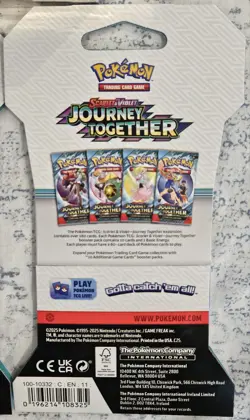 Pokemon Journey Together Booster Bundle & 4 Sleeved Packs (10 Packs Total) - Image 5
