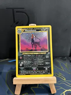 Pokemon TCG Houndoom Neo Revelation Holo With A Swirl - Image 1