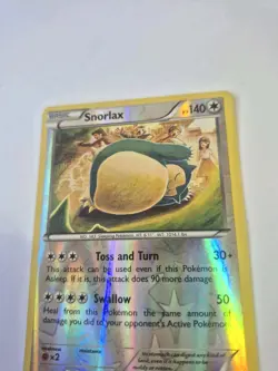 Snorlax 77/124 Rare Fates Collide Pokemon Reverse Holo Rare 2016 XY - Image 4