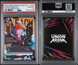 2024 UNION ARENA BT/BLC EN ICHIGO KUROSAKI 3 STAR SIGNATURE PSA 10 - Image 3
