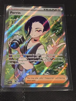 Pokemon TCG - Perrin 209/167 Ultra Rare Full Art Trainer Twilight Masquerade NM - Image 1