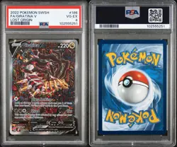 PSA 4 Giratina V (Alternate Full Art) 186/196 Swsh11: Lost Origin Holo Slab - Image 3