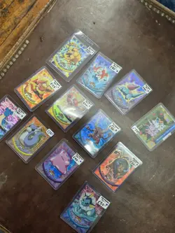 12 Pokemon Series 3 Topps Cards Bundle Rainbow Foil - Image 1