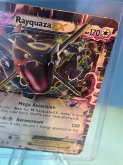 Rayquaza-EX (XY69) Black Star Promo - Slight Crease - Raw Pokemon Card - Image 4