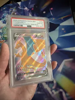 2020 POKEMON SWSH BSP CHARIZARD V #050 CHMPN PATH ELITE TRNR BOX GEM MT PSA 10 - Image 1