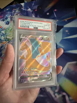 2020 POKEMON SWSH BSP CHARIZARD V #050 CHMPN PATH ELITE TRNR BOX GEM MT PSA 10 - Image 2