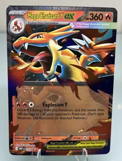 Pokemon TCG Mega Charizard Y Ex 030 Promo & Mega Charizard X Ex 029 Promo w Tins - Image 2